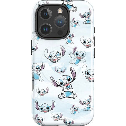 Disney Lilo and Stitch Pattern iPhone 16 Pro Magsafe Impact Case